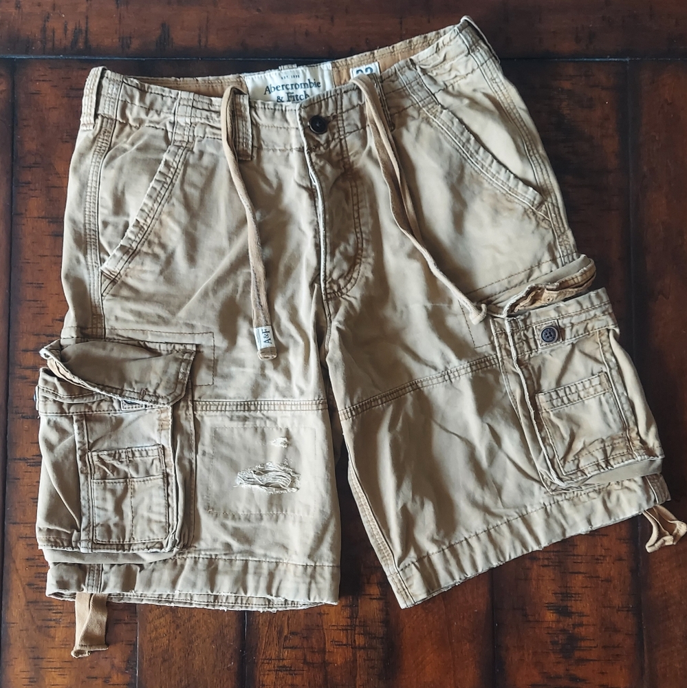Abercrombie & Fitch Khaki Cargo Shorts